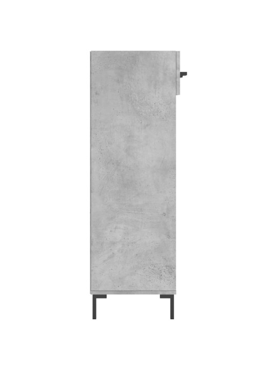 Spintelė batams, betono pilka, 60x35x105cm, apdirbta mediena