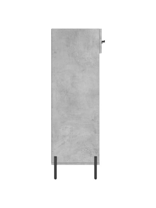 Spintelė batams, betono pilka, 60x35x105cm, apdirbta mediena