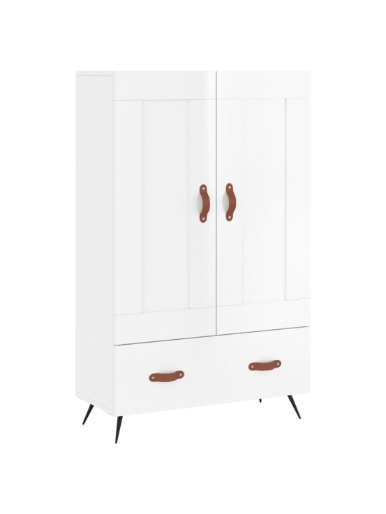 Komoda, baltos spalvos, 69,5x31x115cm, apdirbta mediena, blizgi
