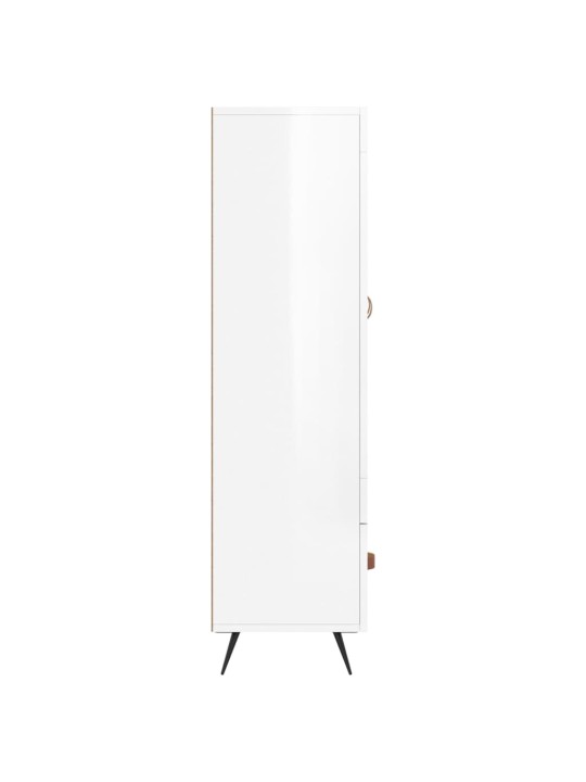 Komoda, baltos spalvos, 69,5x31x115cm, apdirbta mediena, blizgi