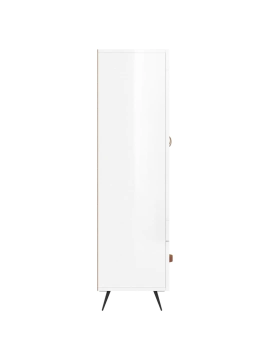 Komoda, baltos spalvos, 69,5x31x115cm, apdirbta mediena, blizgi