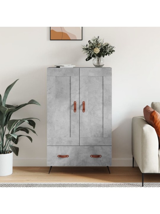 Komoda, betono pilkos spalvos, 69,5x31x115cm, apdirbta mediena