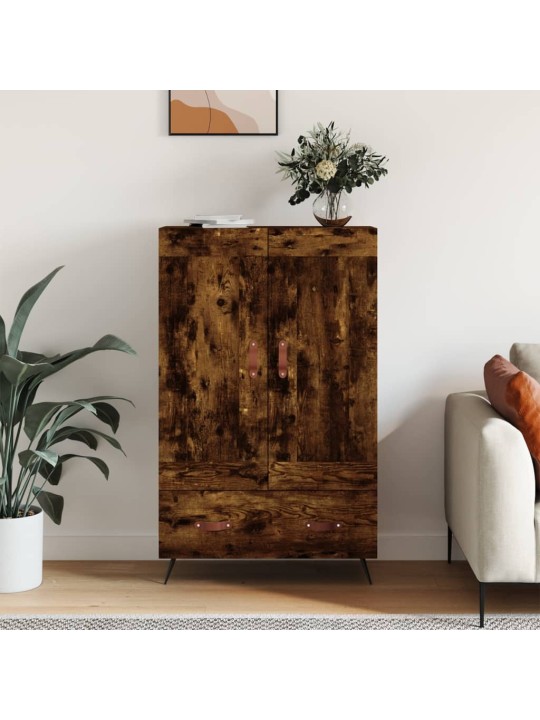 Komoda, dūminio ąžuolo spalvos, 69,5x31x115cm, apdirbta mediena