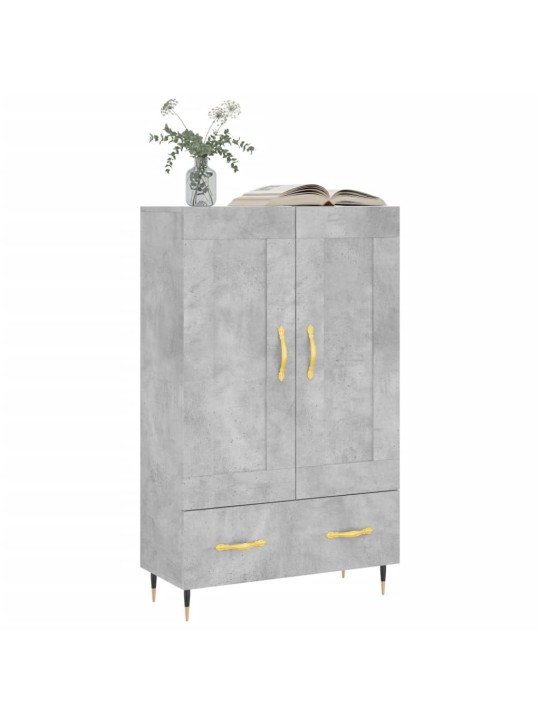 Komoda, betono pilkos spalvos, 69,5x31x115cm, apdirbta mediena
