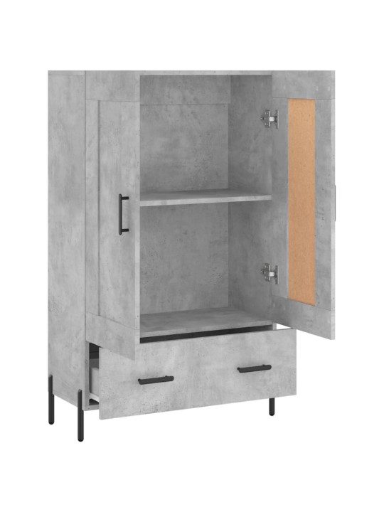 Komoda, betono pilkos spalvos, 69,5x31x115cm, apdirbta mediena