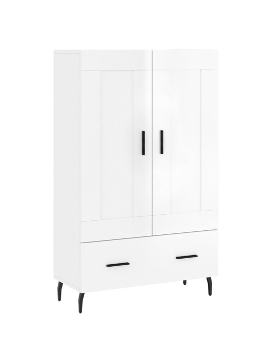 Komoda, baltos spalvos, 69,5x31x115cm, apdirbta mediena, blizgi