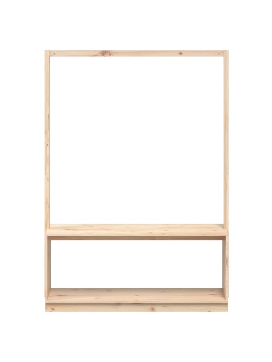 Drabužių kabykla su batų lentyna, 113x40x157,5cm, pušis