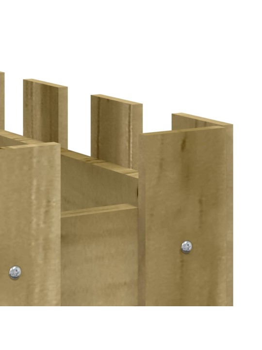 Sodo lovelis, 150x30x30cm, impregnuota pušis, tvorelės dizaino