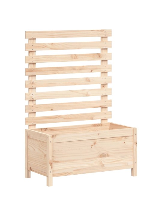 Sodo lovelis su stovu, 79x39,5x114cm, pušies medienos masyvas