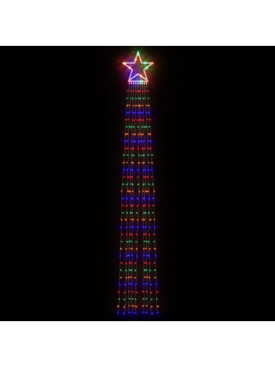 Kalėdų eglutės girlianda, spalvota, 375cm, 320 LED lempučių