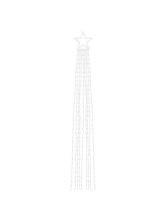 Kalėdų eglutės girlianda, spalvota, 375cm, 320 LED lempučių