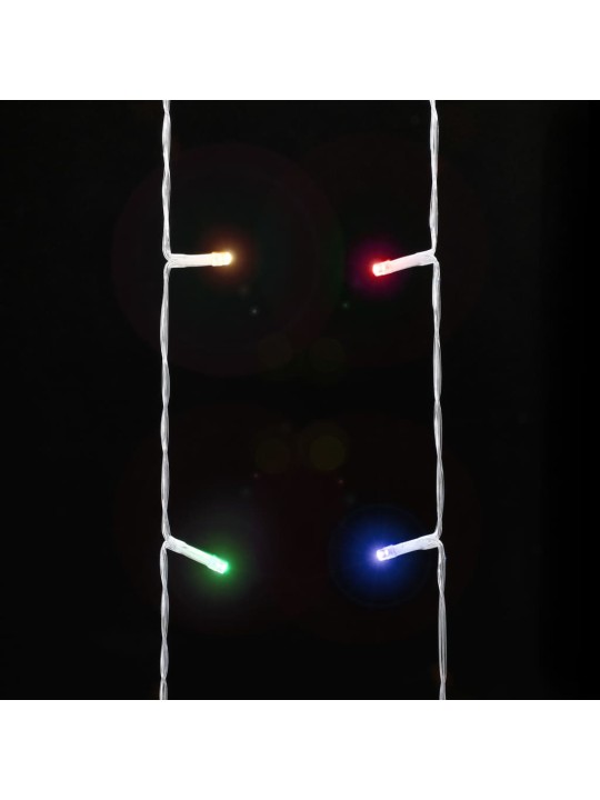 Kalėdų eglutės girlianda, spalvota, 375cm, 320 LED lempučių