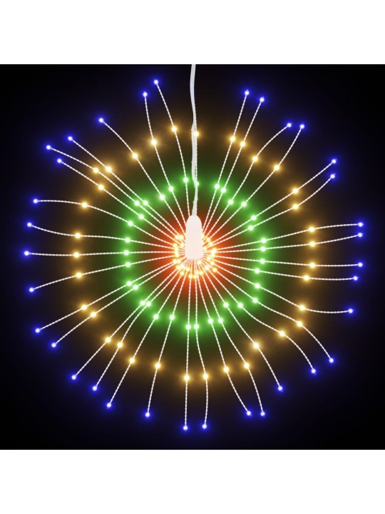 Kalėdinis šviestuvas fejerverkas, 140 spalvotų LED, 17cm