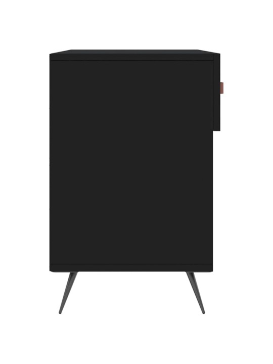 Batų suoliukas, juodos spalvos, 102x35x55cm, apdirbta mediena