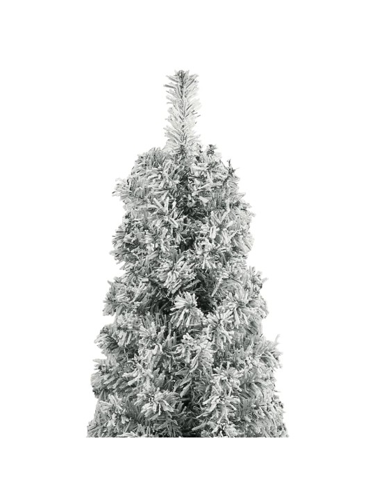 Siaura Kalėdų eglutė su stovu ir sniegu, 300cm, PVC