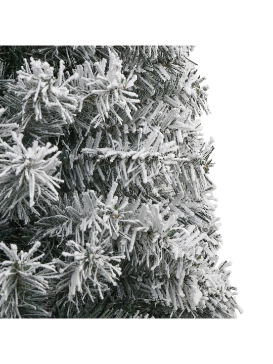 Siaura Kalėdų eglutė su stovu ir sniegu, 300cm, PVC