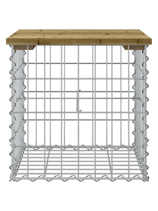 Sodo suoliukas, 43x44x42cm, impregnuota pušis, gabiono dizaino