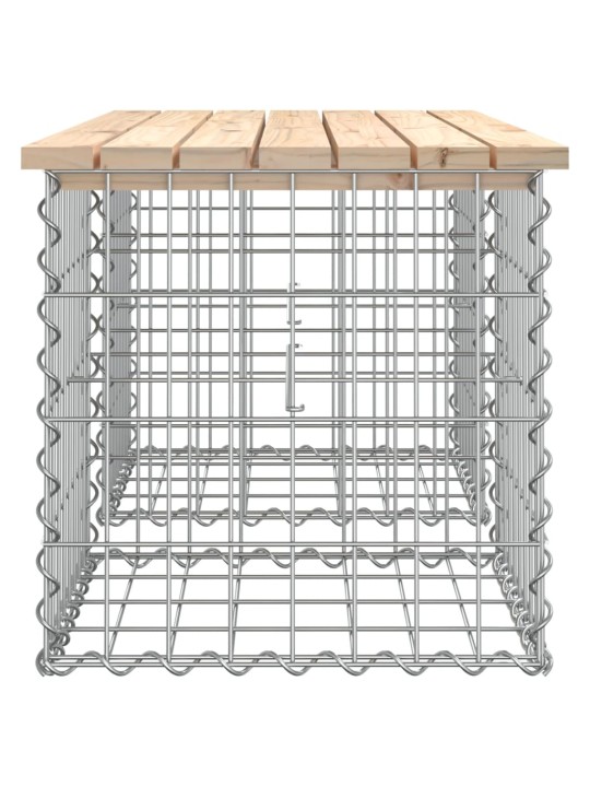 Sodo suoliukas, 103x44x42cm, pušies masyvas, gabiono dizaino