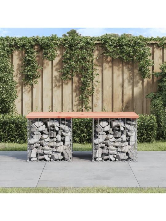 Sodo suoliukas, 103x44x42cm, douglas eglė, gabiono dizaino