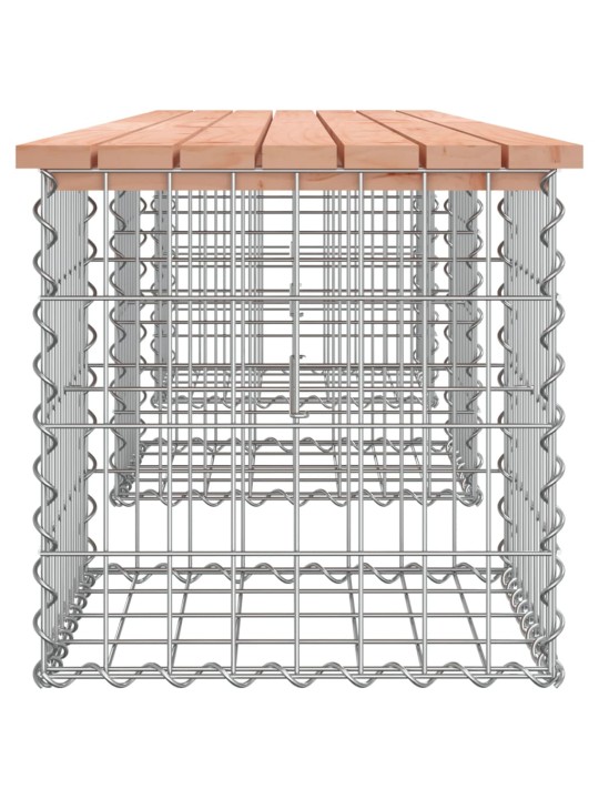 Sodo suoliukas, 203x44x42cm, douglas eglė, gabiono dizaino