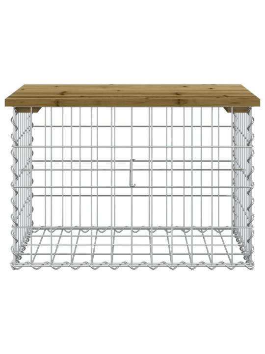 Sodo suoliukas, 63x44x42cm, impregnuota pušis, gabiono dizaino