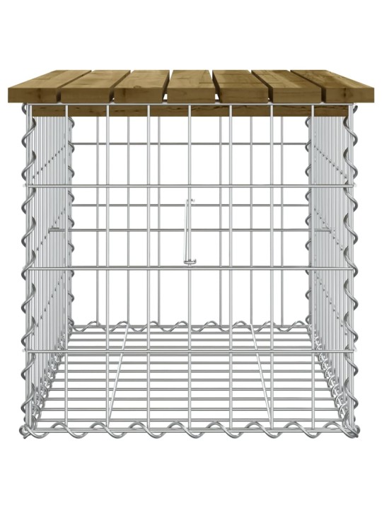 Sodo suoliukas, 63x44x42cm, impregnuota pušis, gabiono dizaino