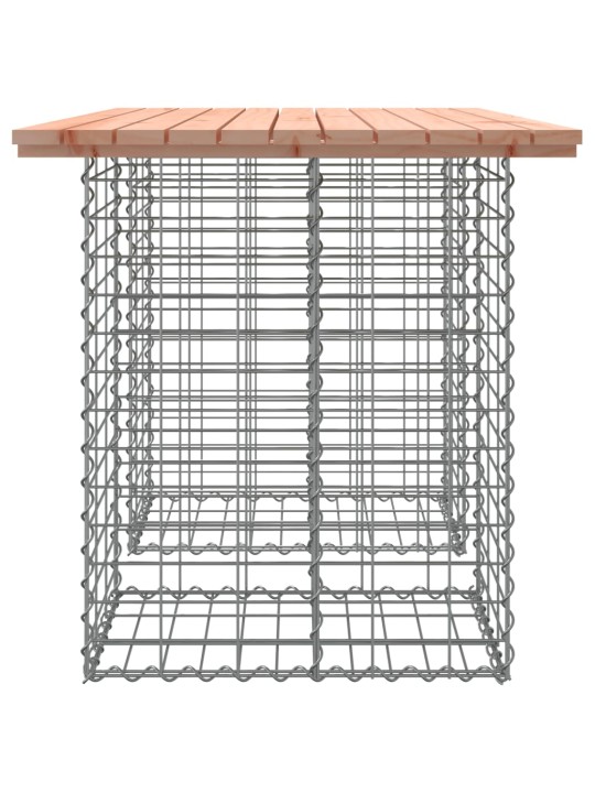 Sodo suoliukas, 100x70x72cm, douglas eglė, gabiono dizaino