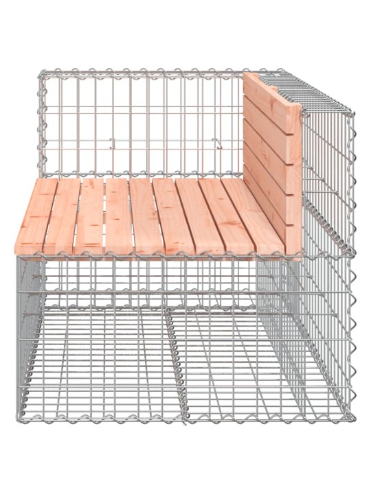 Sodo suoliukas, 122x71x65,5cm, douglas eglė, gabiono dizaino