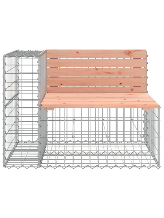 Sodo suoliukas, 184x71x65,5cm, douglas eglė, gabiono dizaino