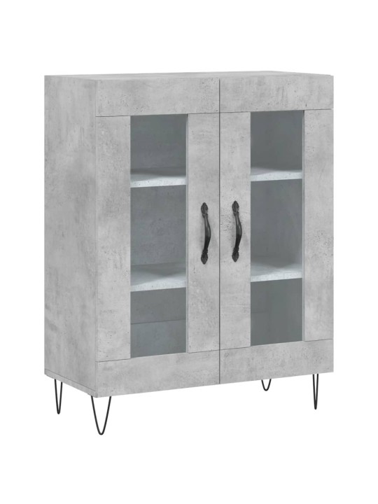 Komoda, betono pilkos spalvos, 69,5x34x180cm, apdirbta mediena