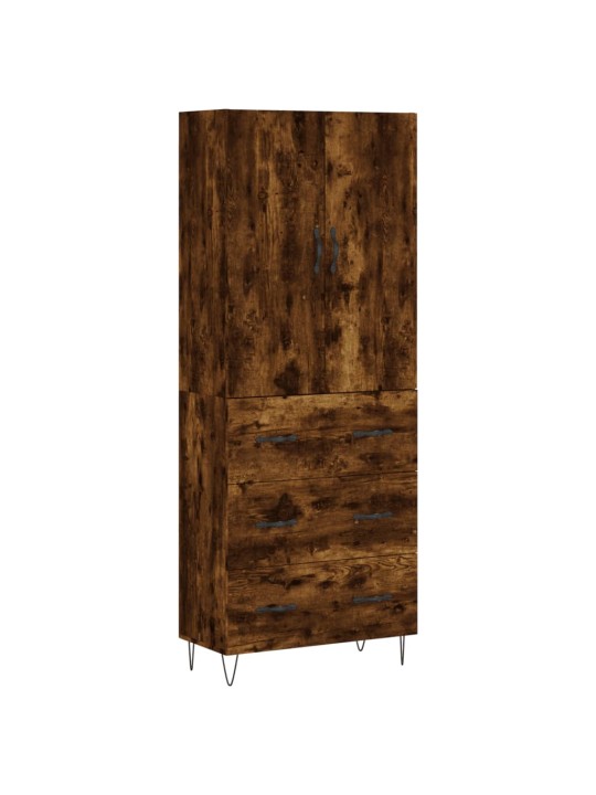 Komoda, dūminio ąžuolo spalvos, 69,5x34x180cm, apdirbta mediena