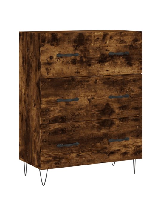 Komoda, dūminio ąžuolo spalvos, 69,5x34x180cm, apdirbta mediena