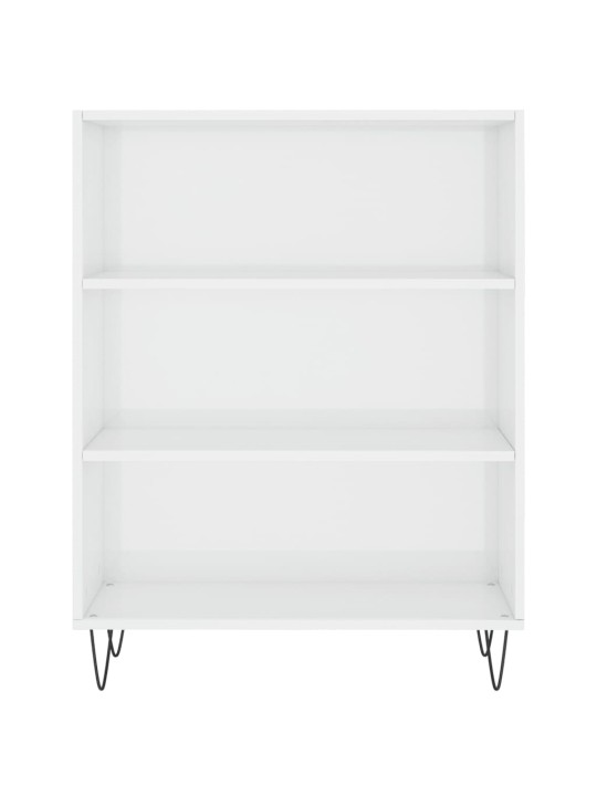 Komoda, baltos spalvos, 69,5x34x180cm, apdirbta mediena, blizgi