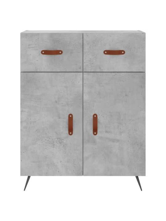 Komoda, betono pilkos spalvos, 69,5x34x180cm, apdirbta mediena