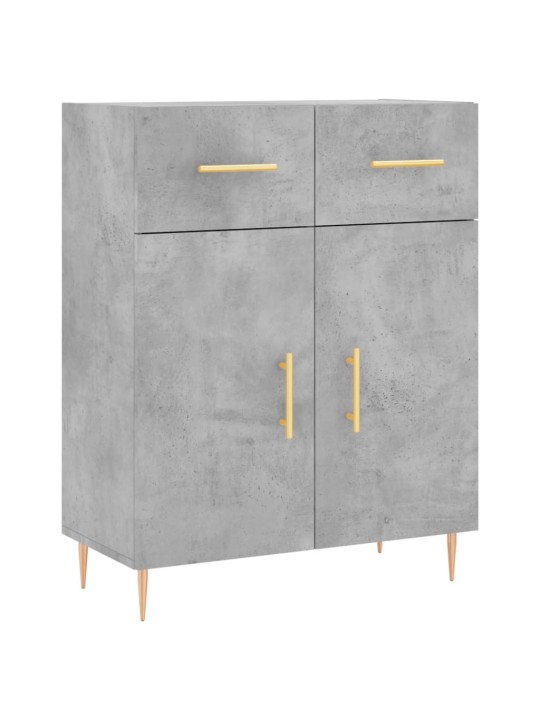 Komoda, betono pilkos spalvos, 69,5x34x180cm, apdirbta mediena
