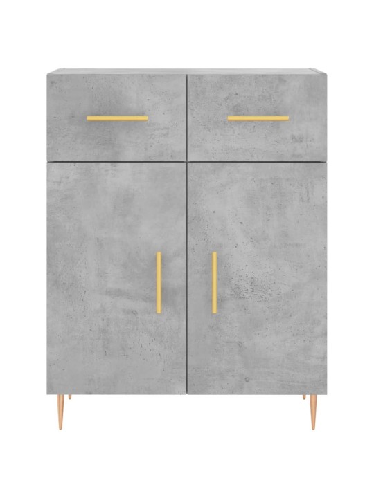 Komoda, betono pilkos spalvos, 69,5x34x180cm, apdirbta mediena
