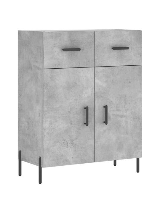 Komoda, betono pilkos spalvos, 69,5x34x180cm, apdirbta mediena