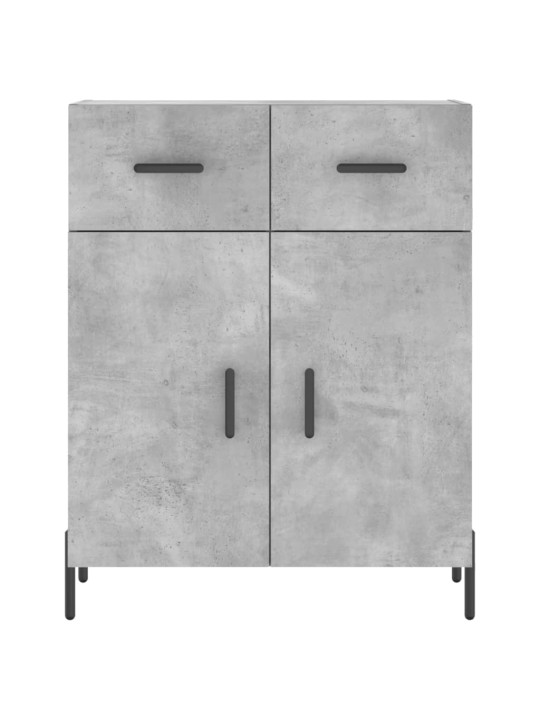 Komoda, betono pilkos spalvos, 69,5x34x180cm, apdirbta mediena