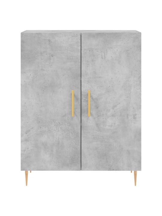 Komoda, betono pilkos spalvos, 69,5x34x180cm, apdirbta mediena