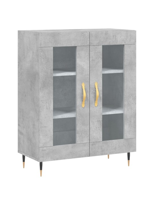 Komoda, betono pilkos spalvos, 69,5x34x180cm, apdirbta mediena