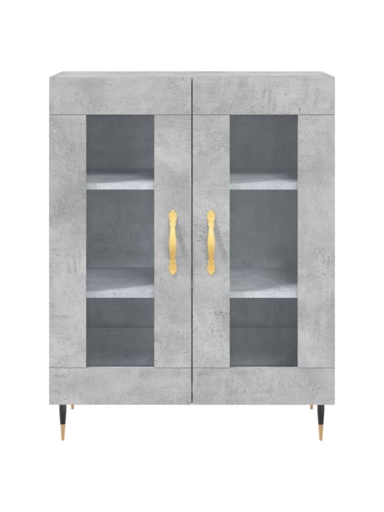 Komoda, betono pilkos spalvos, 69,5x34x180cm, apdirbta mediena
