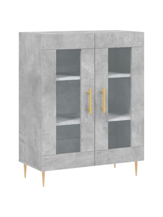 Komoda, betono pilkos spalvos, 69,5x34x180cm, apdirbta mediena