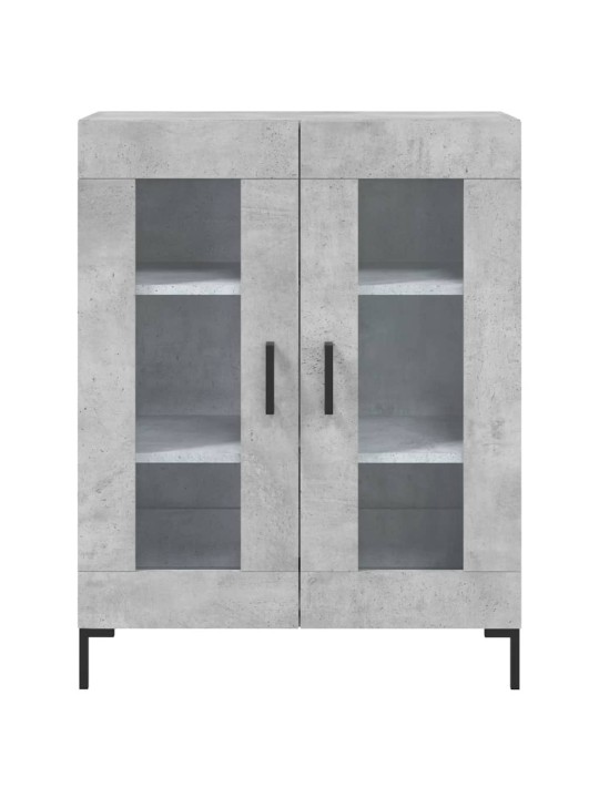 Komoda, betono pilkos spalvos, 69,5x34x180cm, apdirbta mediena