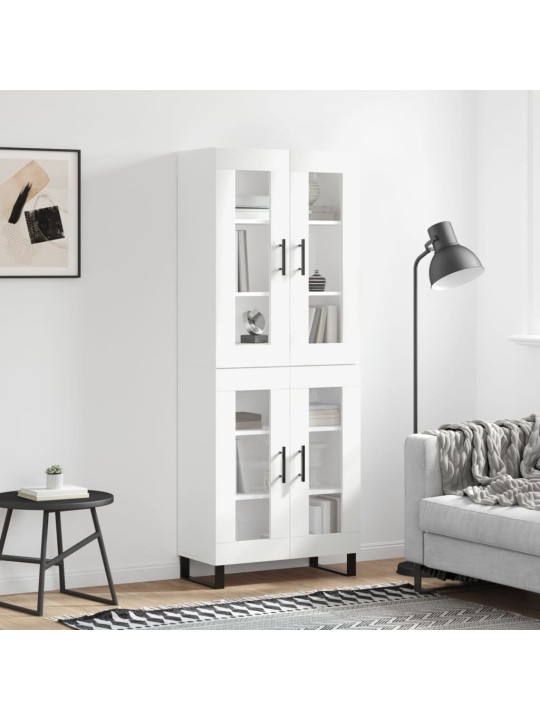 Komoda, baltos spalvos, 69,5x34x180cm, apdirbta mediena