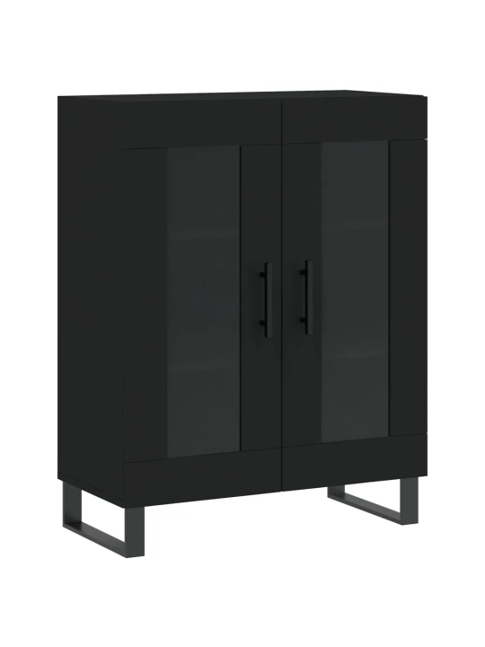 Komoda, juodos spalvos, 69,5x34x180cm, apdirbta mediena