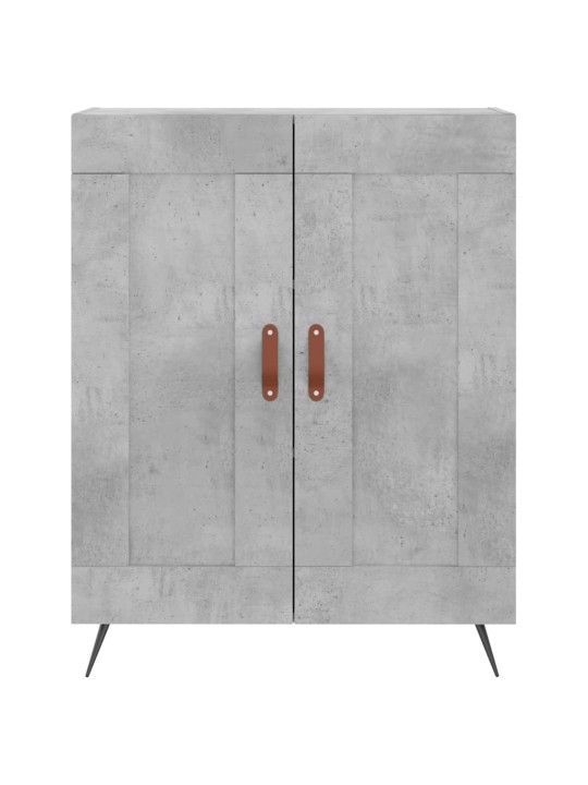 Komoda, betono pilkos spalvos, 69,5x34x180cm, apdirbta mediena