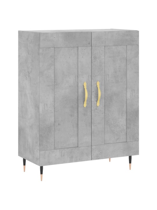 Komoda, betono pilkos spalvos, 69,5x34x180cm, apdirbta mediena
