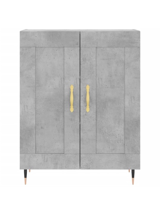 Komoda, betono pilkos spalvos, 69,5x34x180cm, apdirbta mediena
