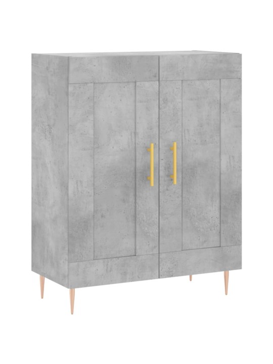 Komoda, betono pilkos spalvos, 69,5x34x180cm, apdirbta mediena