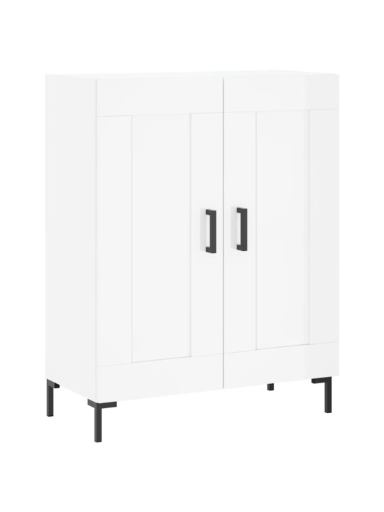 Komoda, baltos spalvos, 69,5x34x180cm, apdirbta mediena, blizgi